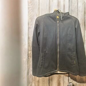 Women's Hoodlamb Black Jacket Medium